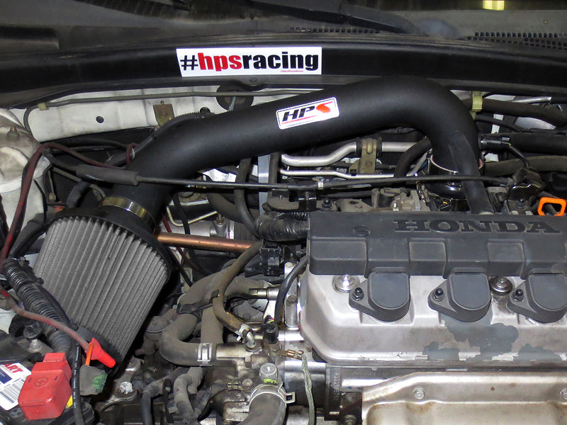 HPS Performance Shortram Air Intake Kit 2004-2005 Honda Civic Value Package 1.7L, Black