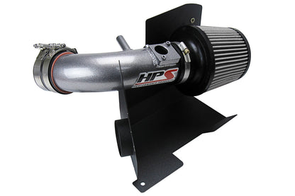 HPS Performance Shortram Air Intake Kit 2012-2015 Honda Civic Si 2.4L, Includes Heat Shield, Gunmetal