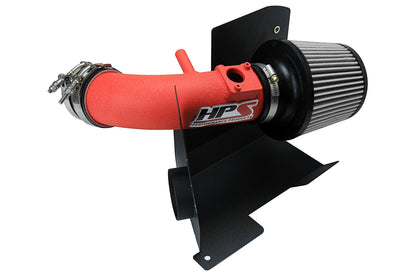 HPS Wrinkle Red Shortram Cold Air Intake Kit 2012-2015 Honda Civic Si 2.4L 827-111WR