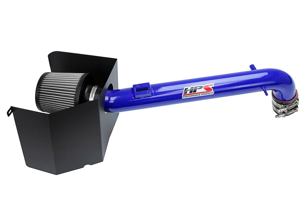 HPS Blue Cold Air Intake Kit with Heat Shield 2005-2015 Toyota Tacoma Pickup Truck 2.7L 827-169BL