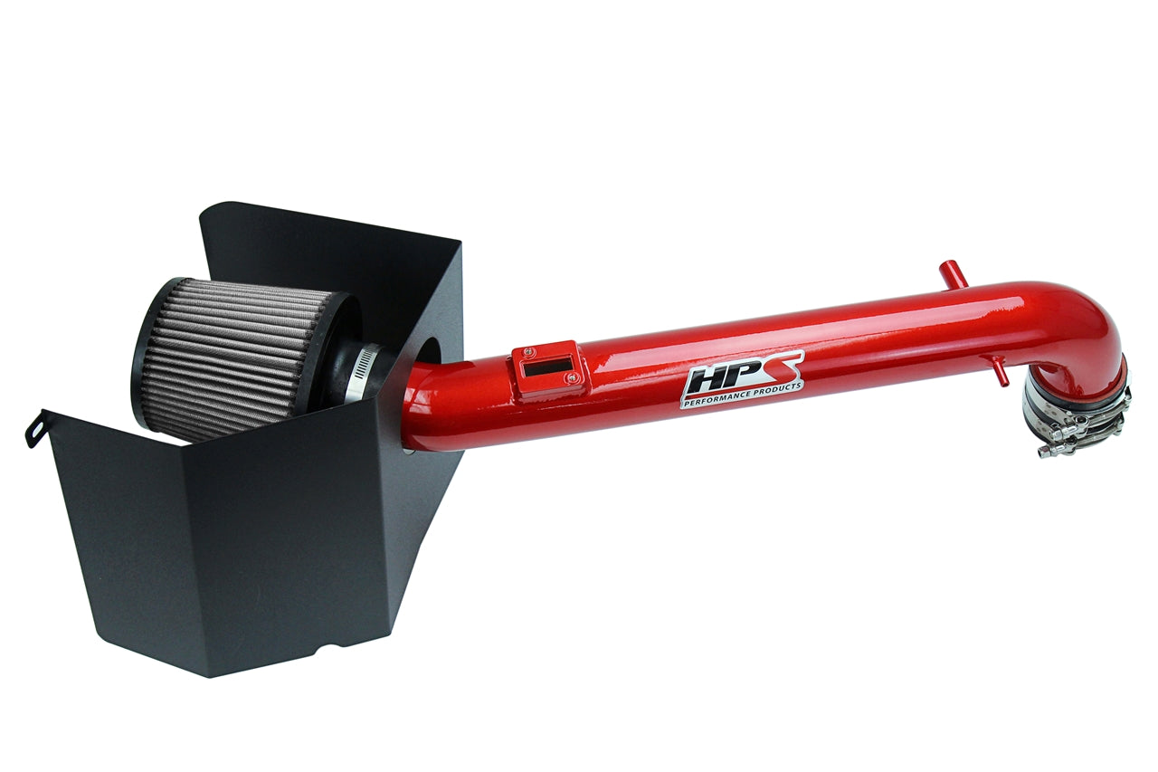 HPS Red Cold Air Intake Kit with Heat Shield 2005-2015 Toyota Tacoma Pickup Truck 2.7L 827-169R