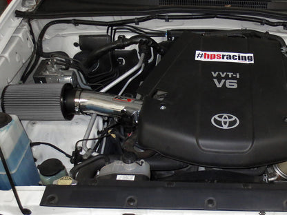 HPS Performance Shortram Air Intake Kit 2007-2009 Toyota FJ Cruiser 4.0L V6, Polish