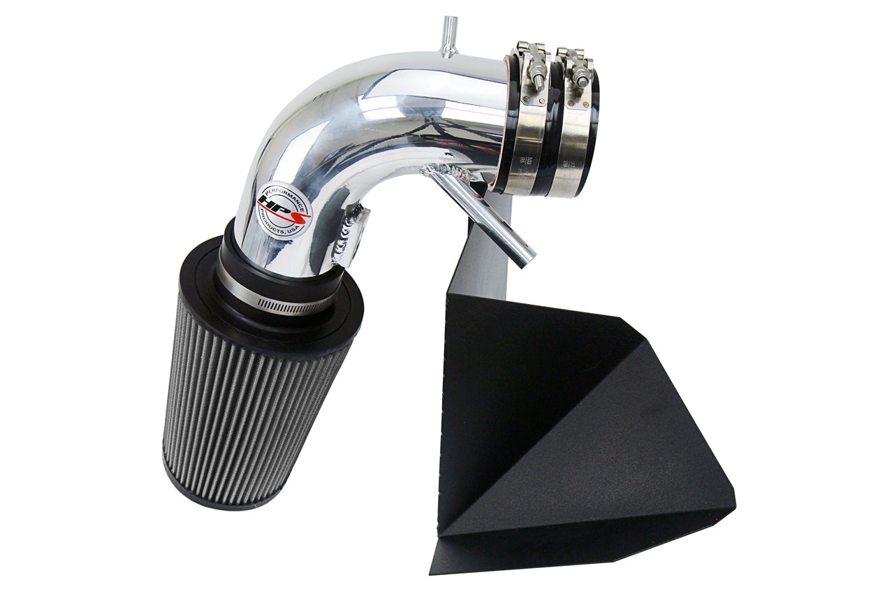 HPS Performance Shortram Air Intake Kit 2013-2015 Hyundai Genesis Coupe 3.8L V6, Includes Heat Shield, Polish