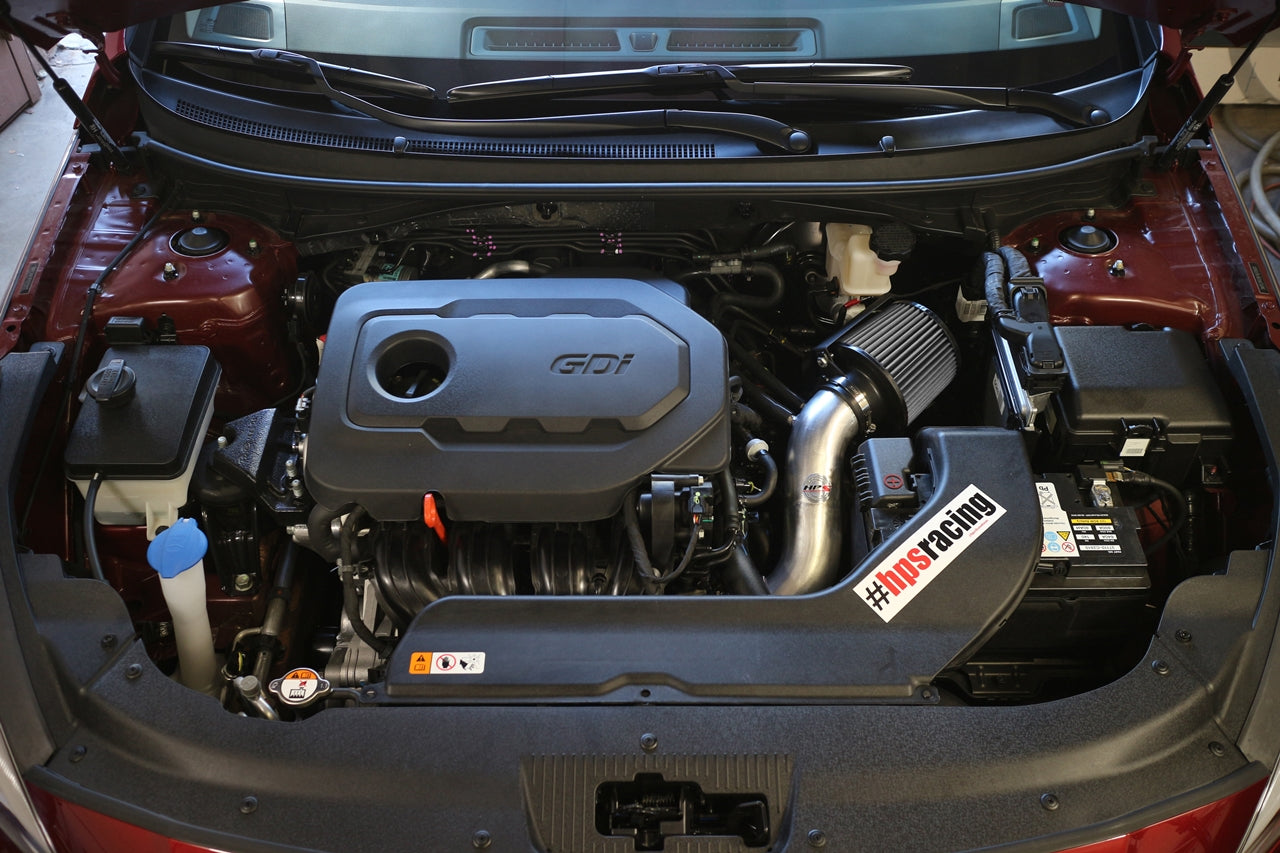 HPS Shortram Air Intake Kit 2015-2019 Hyundai Sonata 2.4L Non Turbo, Includes Heat Shield, 827-549