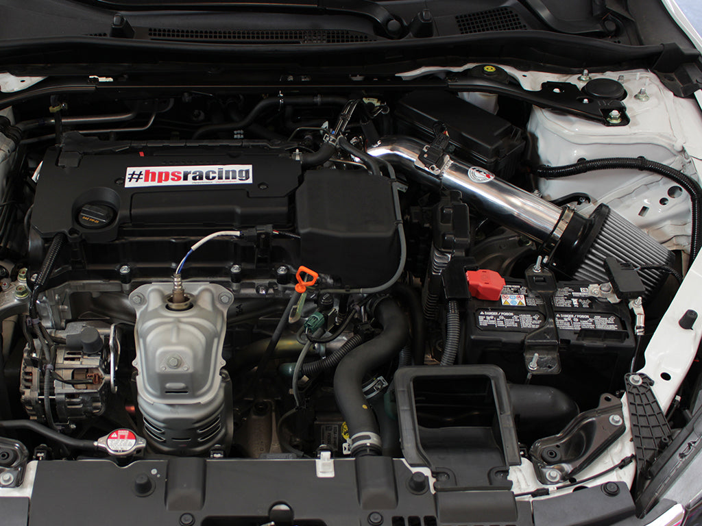 HPS Shortram Air Intake Kit 2013-2017 Honda Accord 2.4L, Includes Heat Shield, 827-555