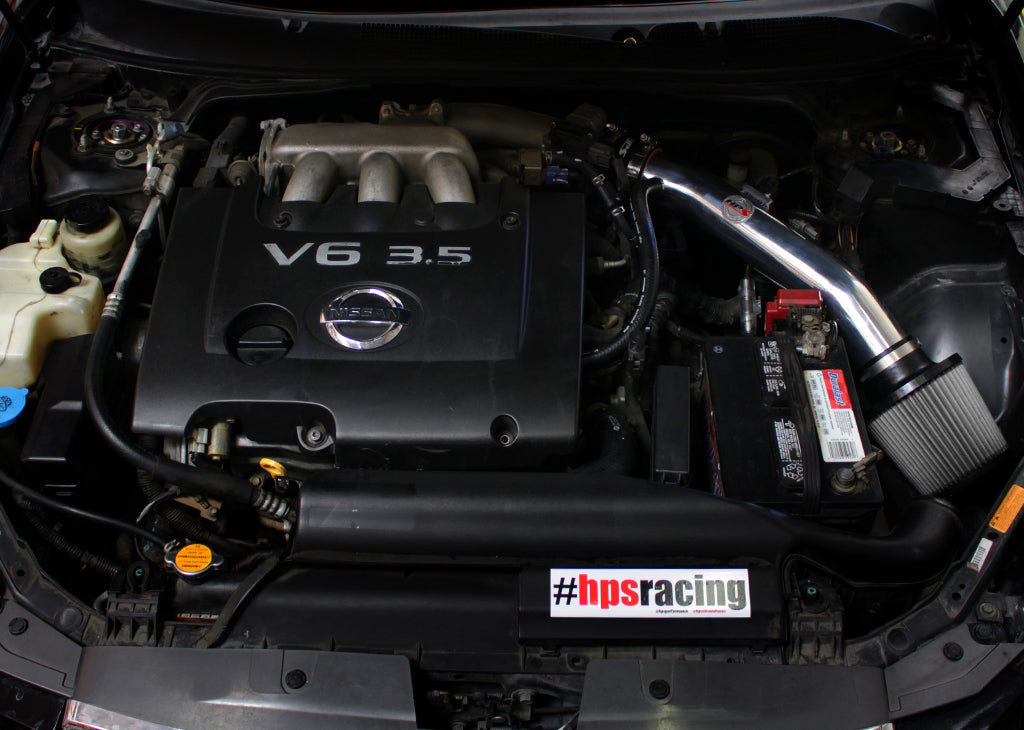 HPS Shortram Air Intake Kit 2004-2006 Nissan Altima V6 3.5L, Includes Heat Shield, 827-558