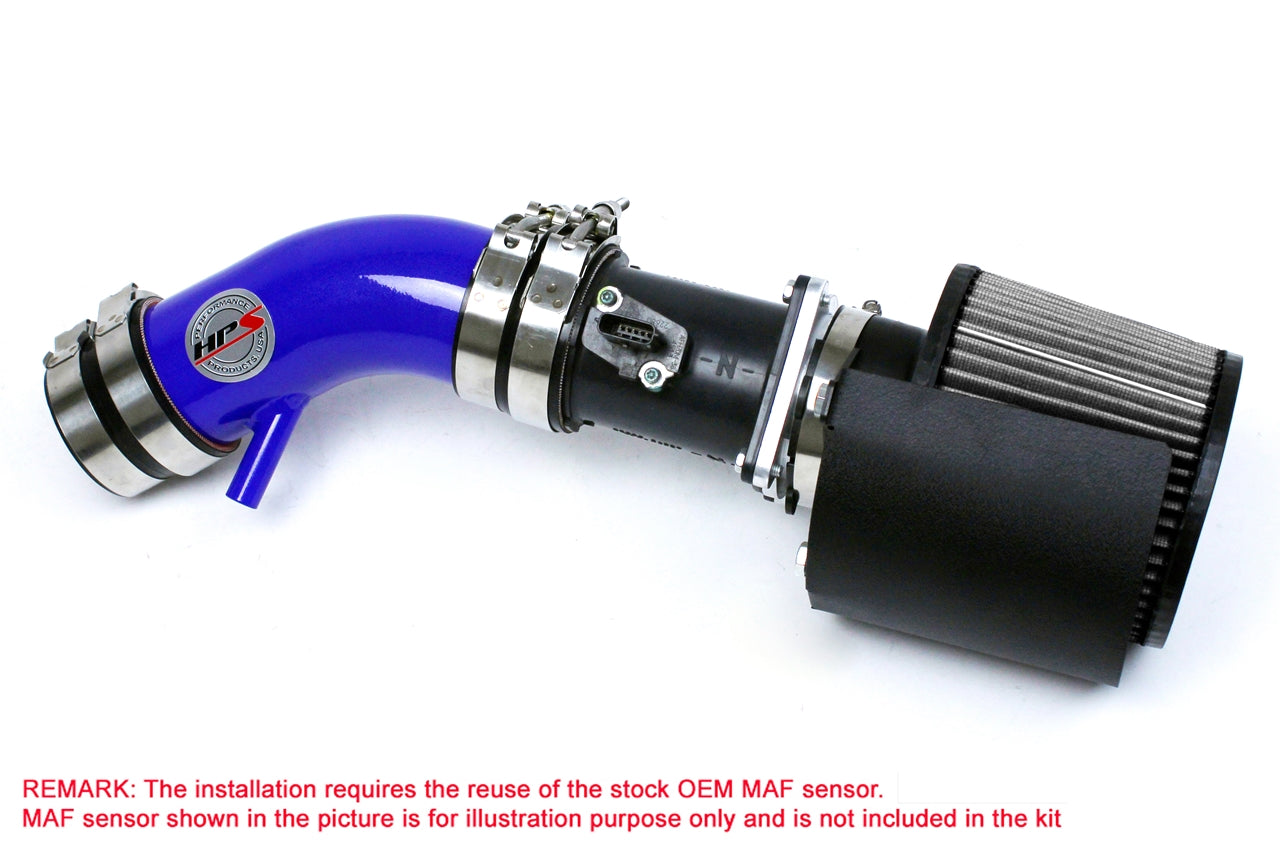 HPS Blue Shortram Cold Air Intake Kit 2002-2006 Nissan Altima 2.5L 4Cyl 827-570BL