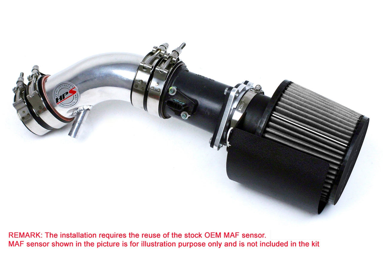 HPS Polish Shortram Cold Air Intake Kit 2002-2006 Nissan Altima 2.5L 4Cyl 827-570P