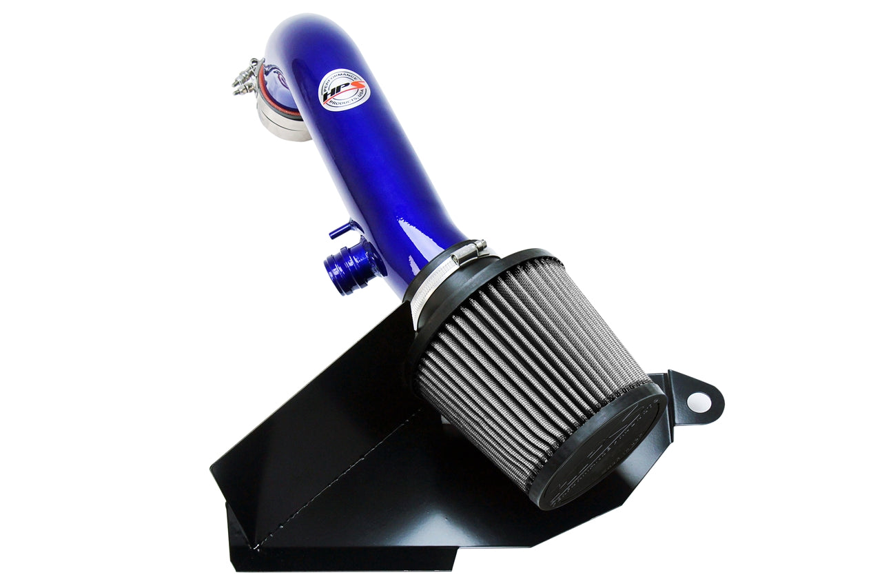 HPS Blue Shortram Cold Air Intake Kit 2016-2017 Audi TT Quattro 2.0T TFSI Turbo 827-577BL