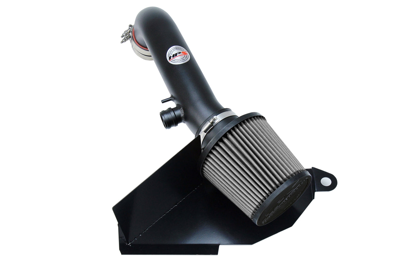 HPS Performance Shortram Air Intake Kit 2016-2017 Audi TT Quattro 2.0T TFSI Turbo, Includes Heat Shield, Black