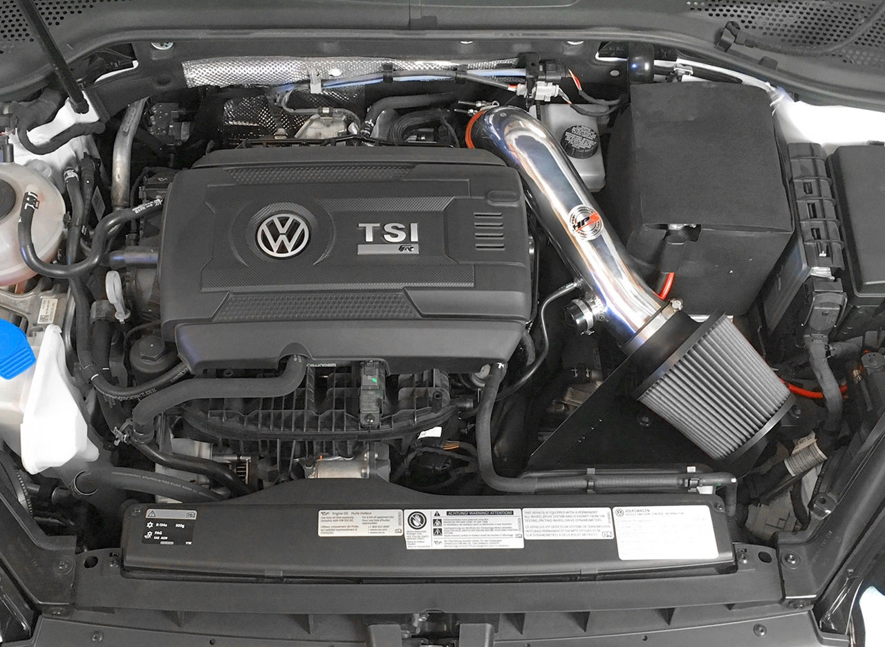 HPS Performance Shortram Air Intake Kit 2015-2017 Volkswagen Golf 1.8T TSI Turbo, Includes Heat Shield, Blue