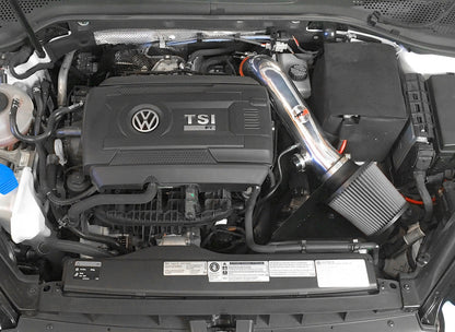 HPS Performance Shortram Air Intake Kit 2015-2017 Volkswagen Golf 1.8T TSI Turbo, Includes Heat Shield, Blue