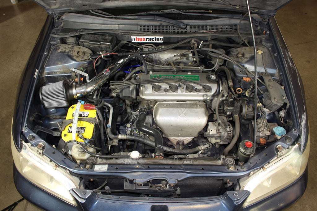 HPS Performance Shortram Air Intake Kit 1998-2002 Honda Accord 2.3L DX EX LX VP SE, Black