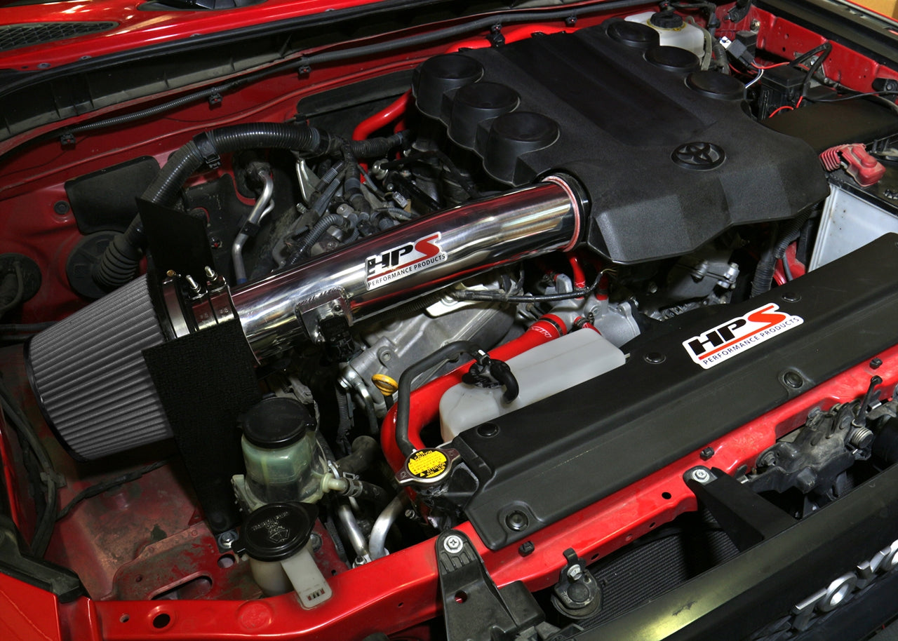 HPS Shortram Air Intake Kit 2010-2014 Toyota FJ Cruiser 4.0L V6, Includes Heat Shield, 827-583
