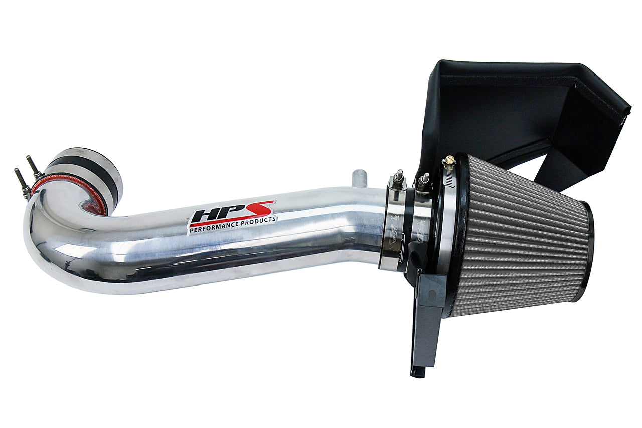HPS Polish Shortram Cold Air Intake Kit 2011-2017 Dodge Charger 5.7L V8 except Shaker Hood 827-600P