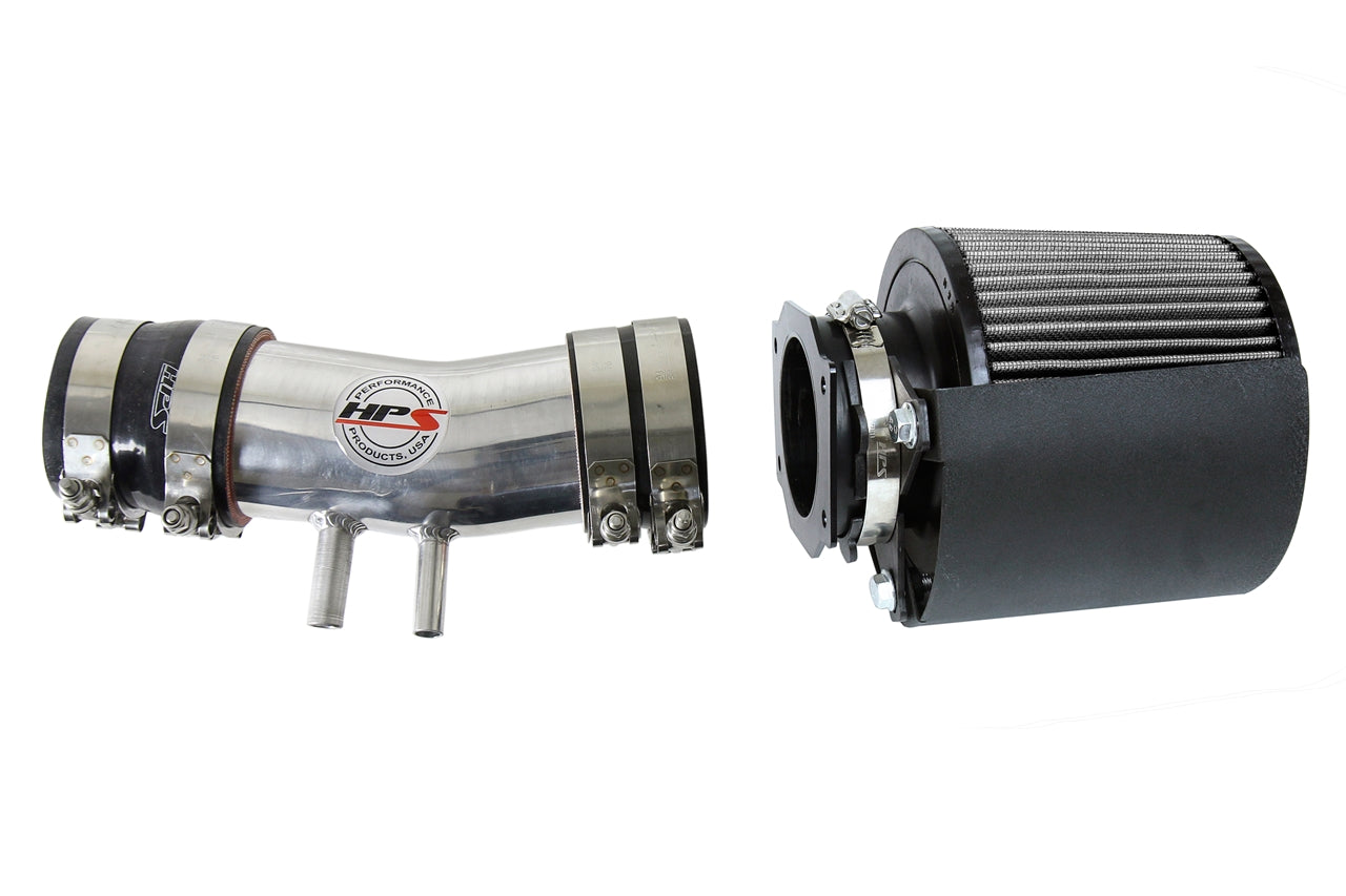 HPS Polish Shortram Cold Air Intake Kit 2000-2004 Nissan Xterra 3.3L V6 Non Supercharged 827-604P