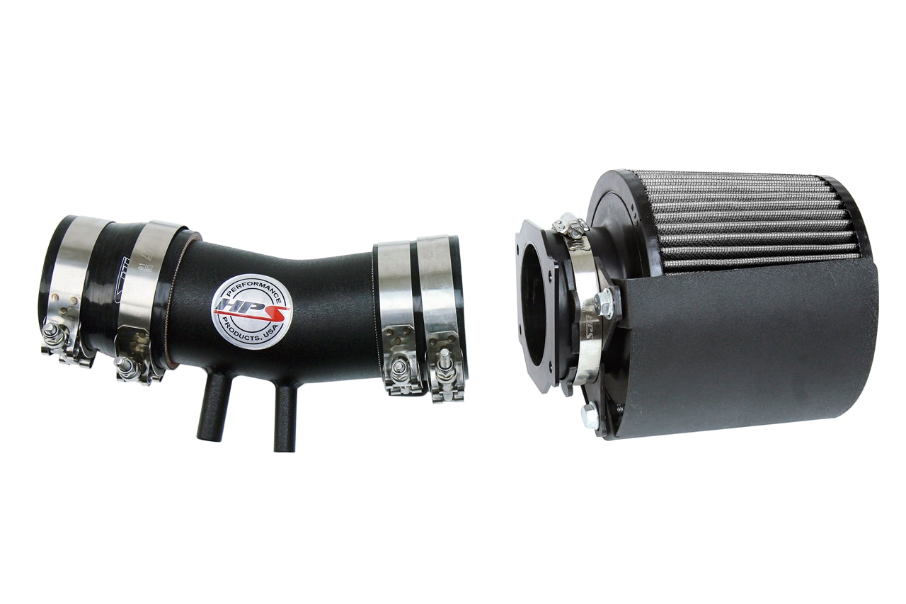 HPS Black Shortram Cold Air Intake Kit 1999-2004 Nissan Frontier 3.3L V6 Non Supercharged 827-604WB
