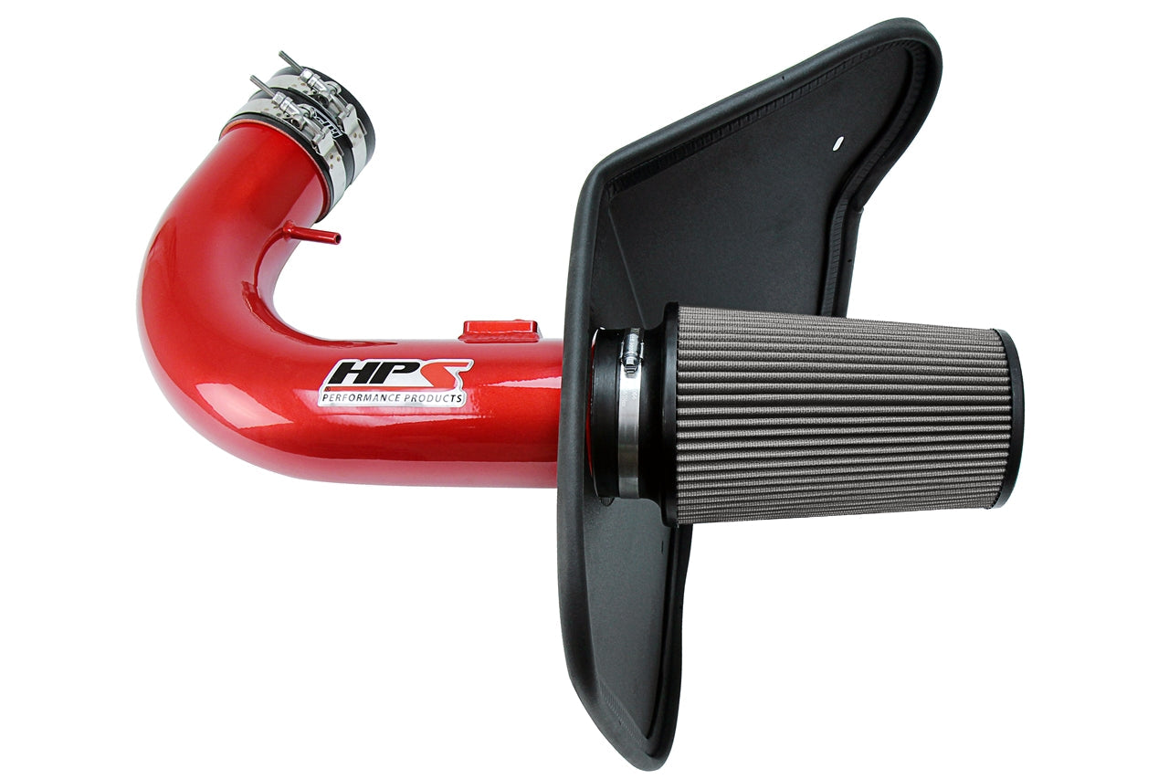 HPS Red Shortram Cold Air Intake Kit 2010-2015 Chevy Camaro SS 6.2L V8 827-607R