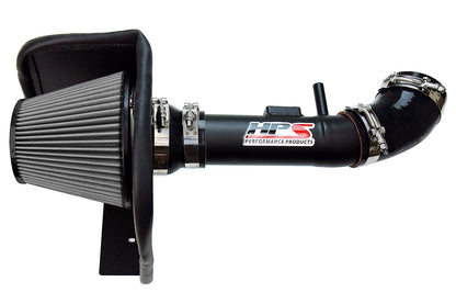 HPS Performance Shortram Air Intake Kit 2004-2011 Ford Ranger 4.0L V6, Includes Heat Shield, Black