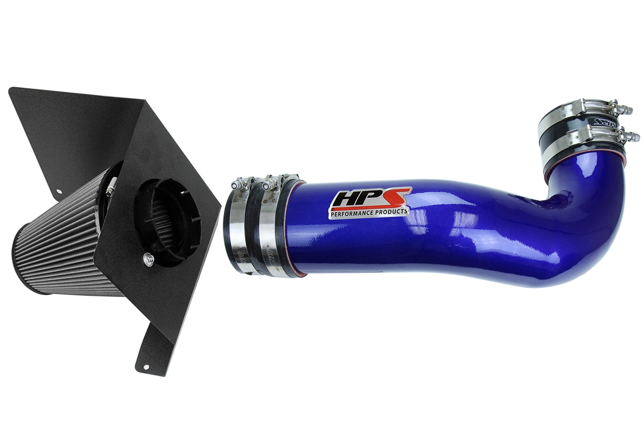 HPS Blue Shortram Cold Air Intake Kit 2007-2008 GMC Sierra 1500 4.8L 5.3L 6.0L 6.2L V8 (Except Classic Models) 827-622BL
