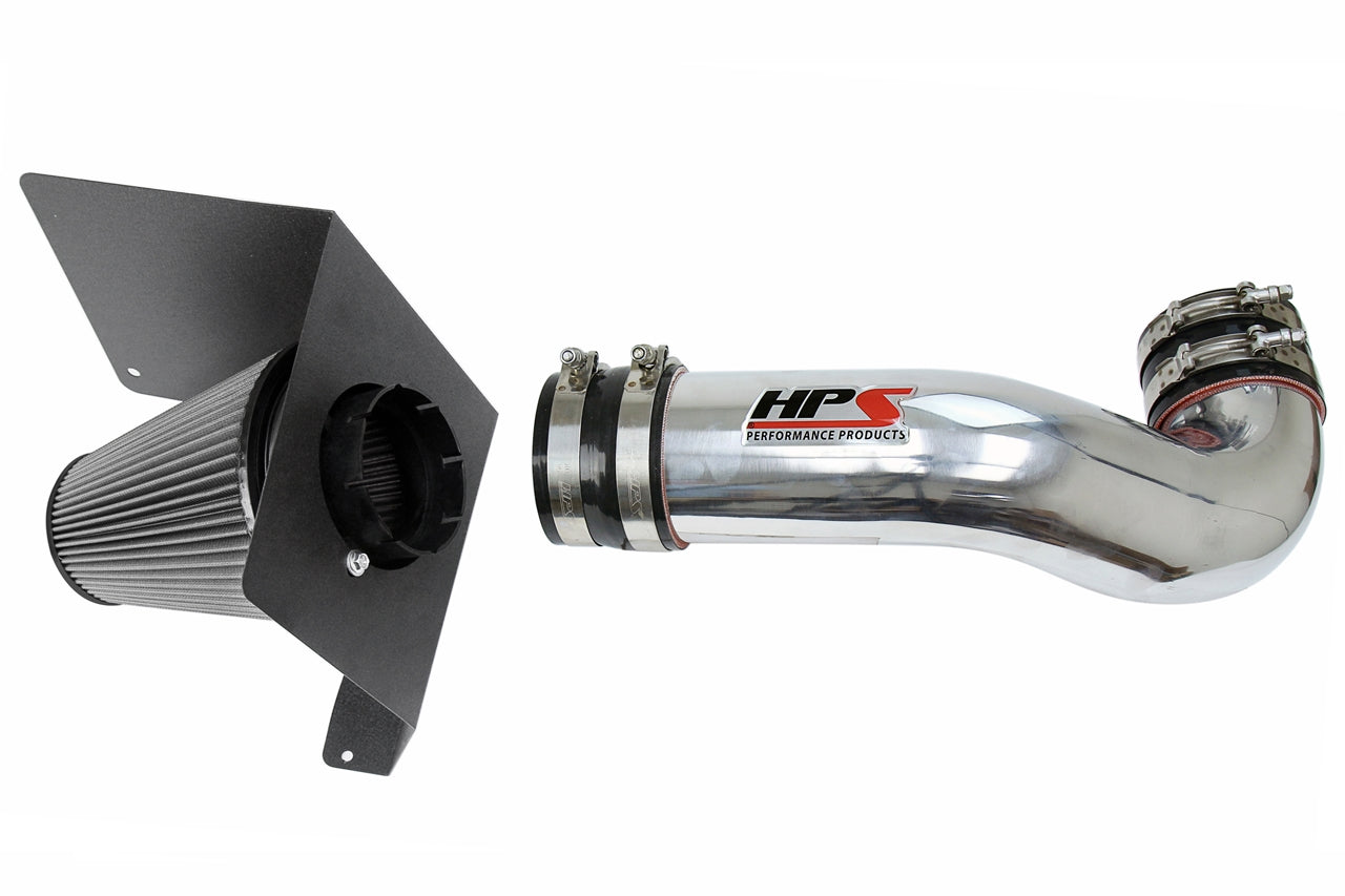 HPS Polish Shortram Cold Air Intake Kit 2007-2008 Chevy Silverado 1500 4.8L 5.3L 6.0L V8 (Except Classic Models) 827-622P