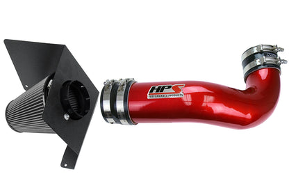 HPS Red Shortram Cold Air Intake Kit 2007-2008 GMC Yukon 4.8L 5.3L 6.0L 6.2L V8 827-622R