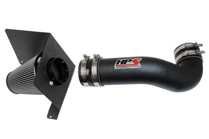 HPS Black Shortram Cold Air Intake Kit 2007-2008 GMC Sierra 1500 4.8L 5.3L 6.0L 6.2L V8 (Except Classic Models) 827-622WB