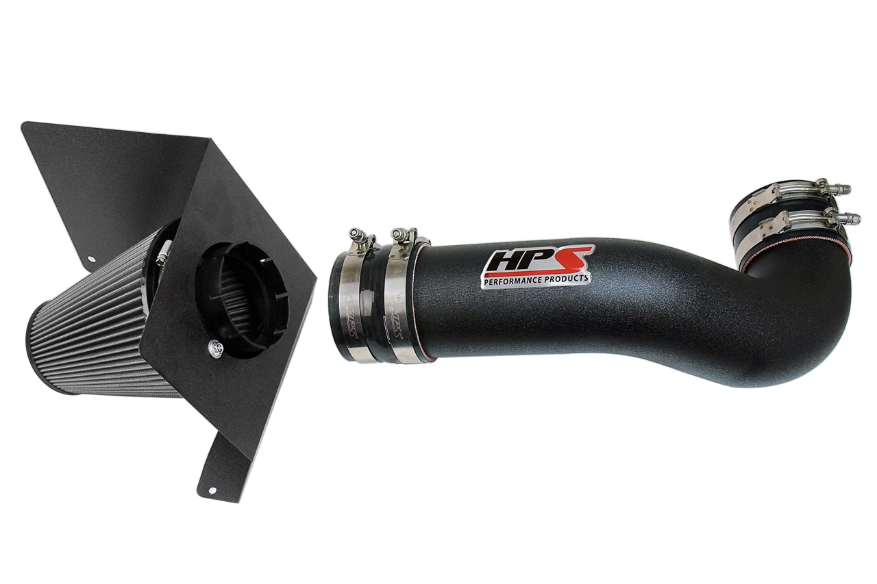 HPS Black Shortram Cold Air Intake Kit 2007-2008 GMC Yukon 4.8L 5.3L 6.0L 6.2L V8 827-622WB