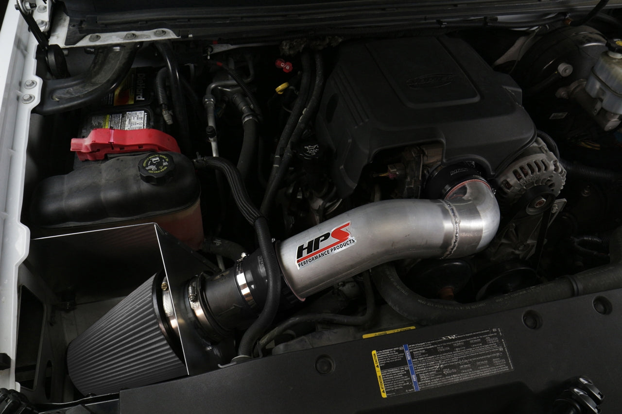 HPS Shortram Air Intake Kit 2007-2009 Chevy Cheyenne 2500 5.3L V8, Includes Heat Shield, 827-622