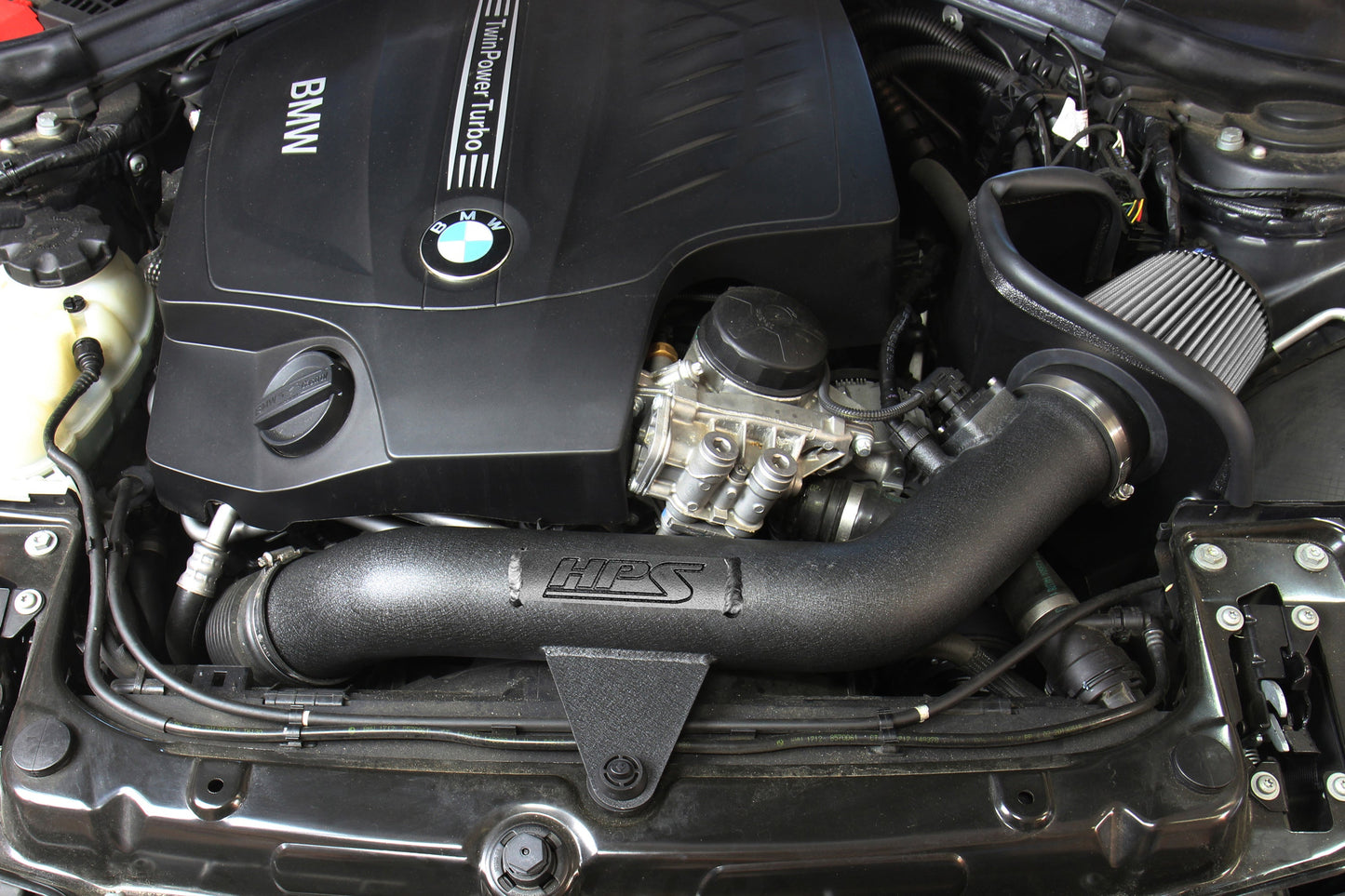HPS Performance Air Intake Kit with Heat Shield 2016-2018 BMW M2 F87 3.0L Turbo N55, 827-625