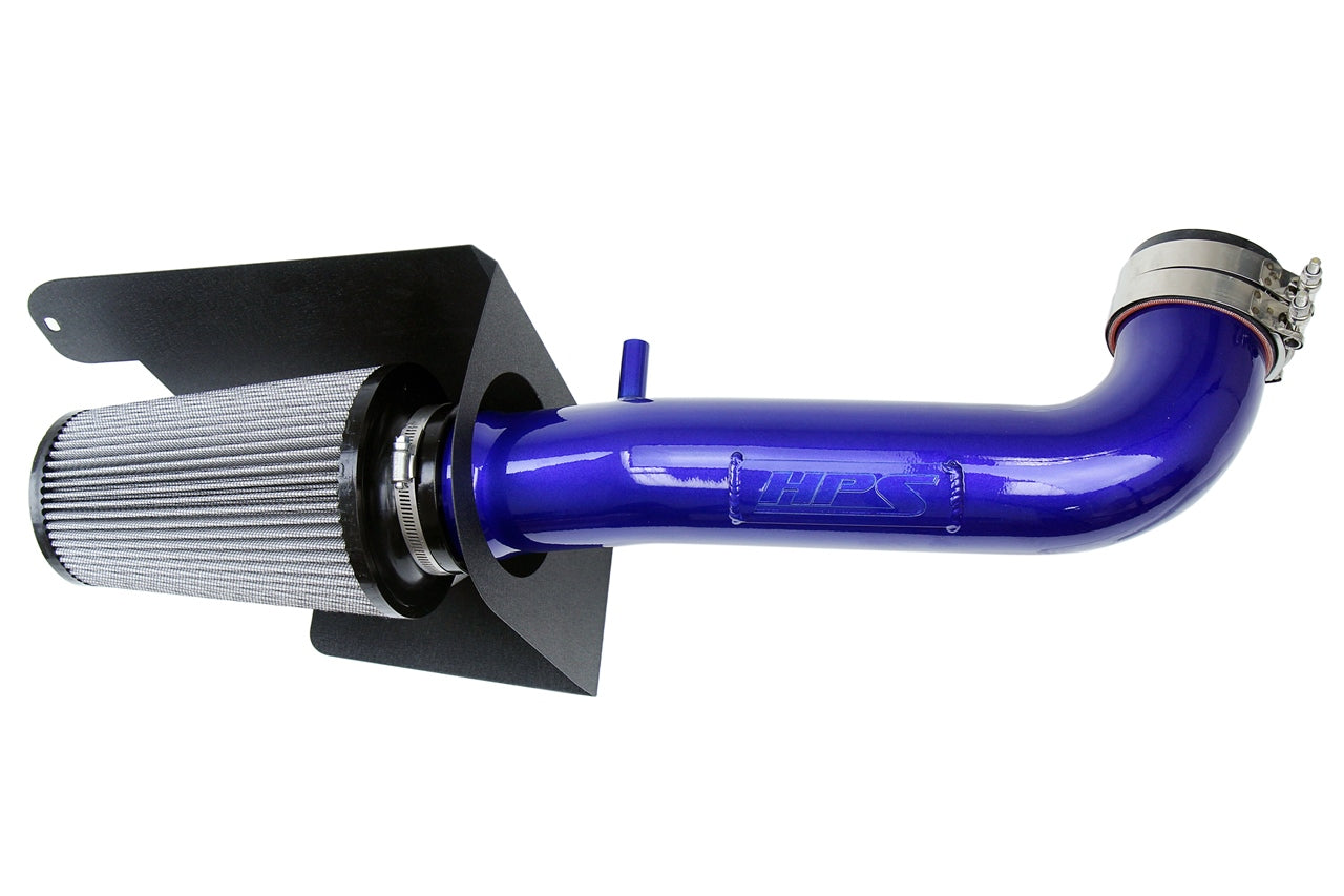 HPS Blue Shortram Cold Air Intake Kit 2012-2018 Jeep Wrangler JK 3.6L V6 827-664BL