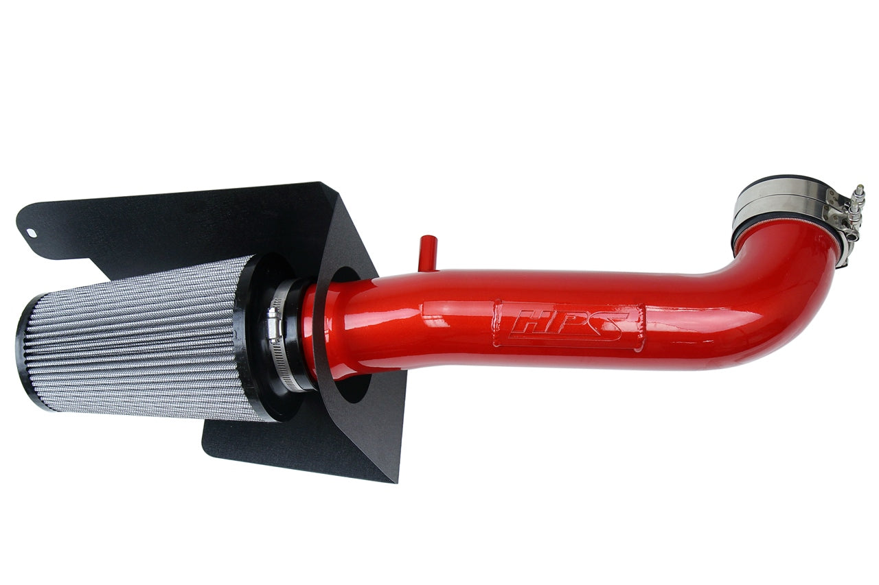 HPS Red Shortram Cold Air Intake Kit 2012-2018 Jeep Wrangler JK 3.6L V6 827-664R