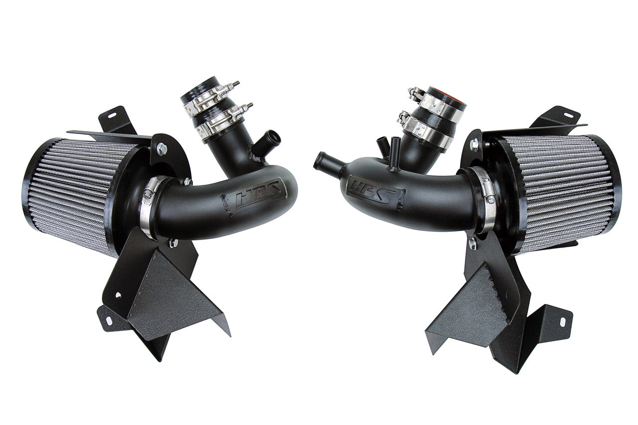 HPS Black Shortram Cold Air Intake Kit 2018-2024 Kia Stinger 3.3L V6 Twin Turbo 827-672WB