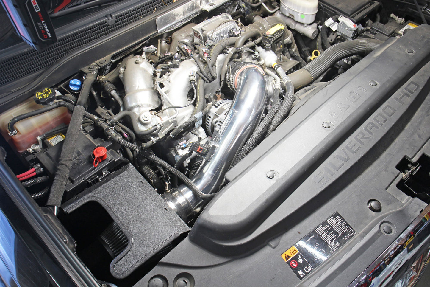 HPS Cold Air Intake Kit with Heat Shield Chevy 2017-2019 Silverado 3500 HD 6.6L V8 Duramax Diesel Turbo L5P