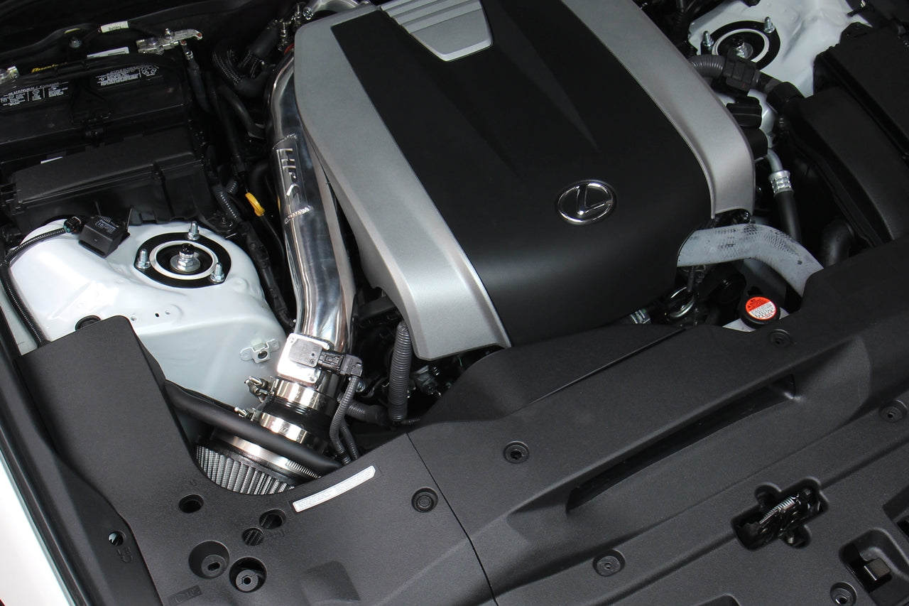 HPS Performance Air Intake Kit with Heat Shield, 2021-2025 Lexus IS350 3.5L V6, Black, 827-682WB
