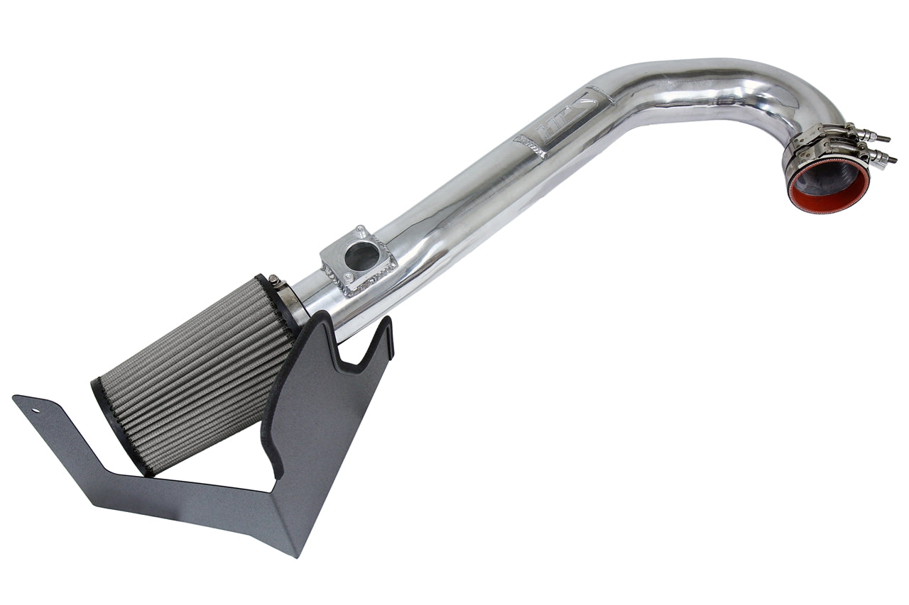 HPS Polished Cold Air Intake Kit 2018-2021 Subaru Crosstrek XV 2.0L Non Turbo, 827-684P