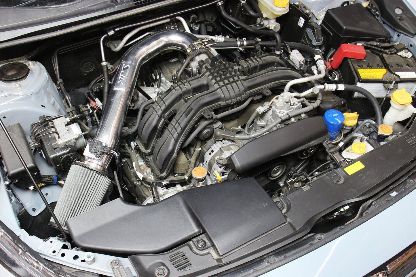 HPS Shortram Air Intake Kit with Heat Shield Subaru 2018-2024 Crosstrek 2.0L Non Turbo, 827-684