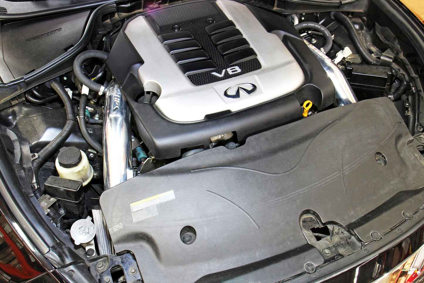 HPS Shortram Air Intake Kit 2011-2013 Infiniti M56 5.6L V8, Includes Heat Shield, 827-688