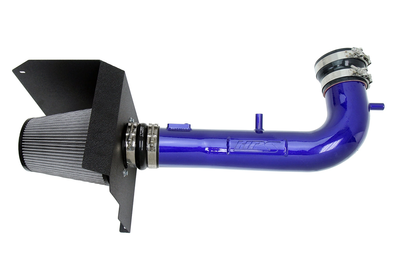 HPS Blue Cold Air Intake Kit with Heat Shield 2015-2020 Cadillac Escalade 6.2L V8 827-707BL