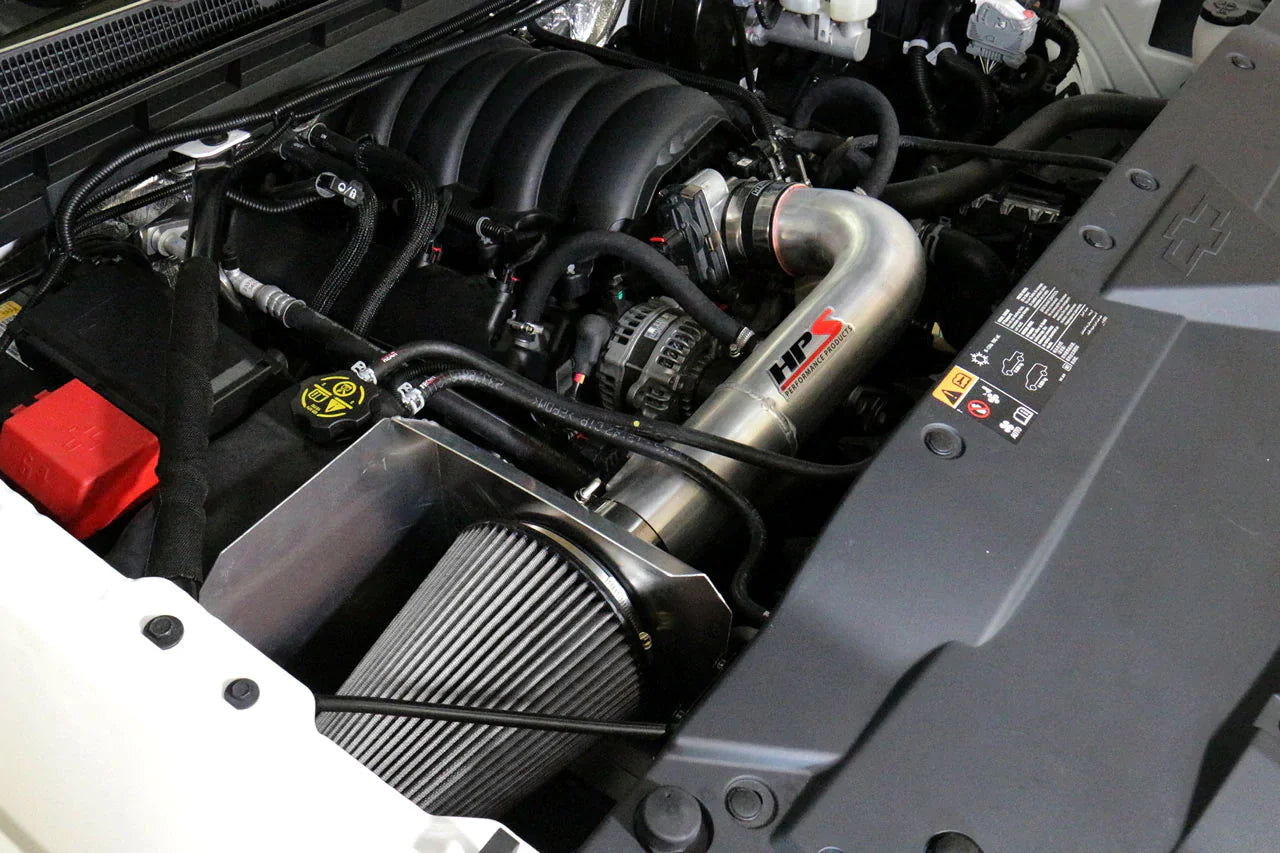 HPS Performance Air Intake Kit 2018-2020 GMC Yukon 6.2L V8, Includes Heat Shield, 827-707