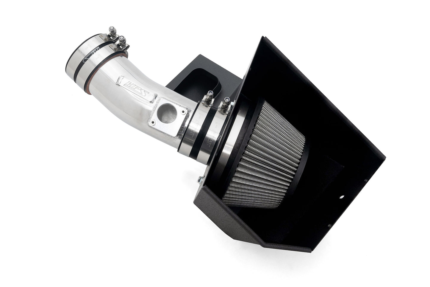 HPS Performance Polished Cold Air Intake Kit with Heat Shield Acura 2022-2026 MDX Type-S 3.0L Turbo 827-728P