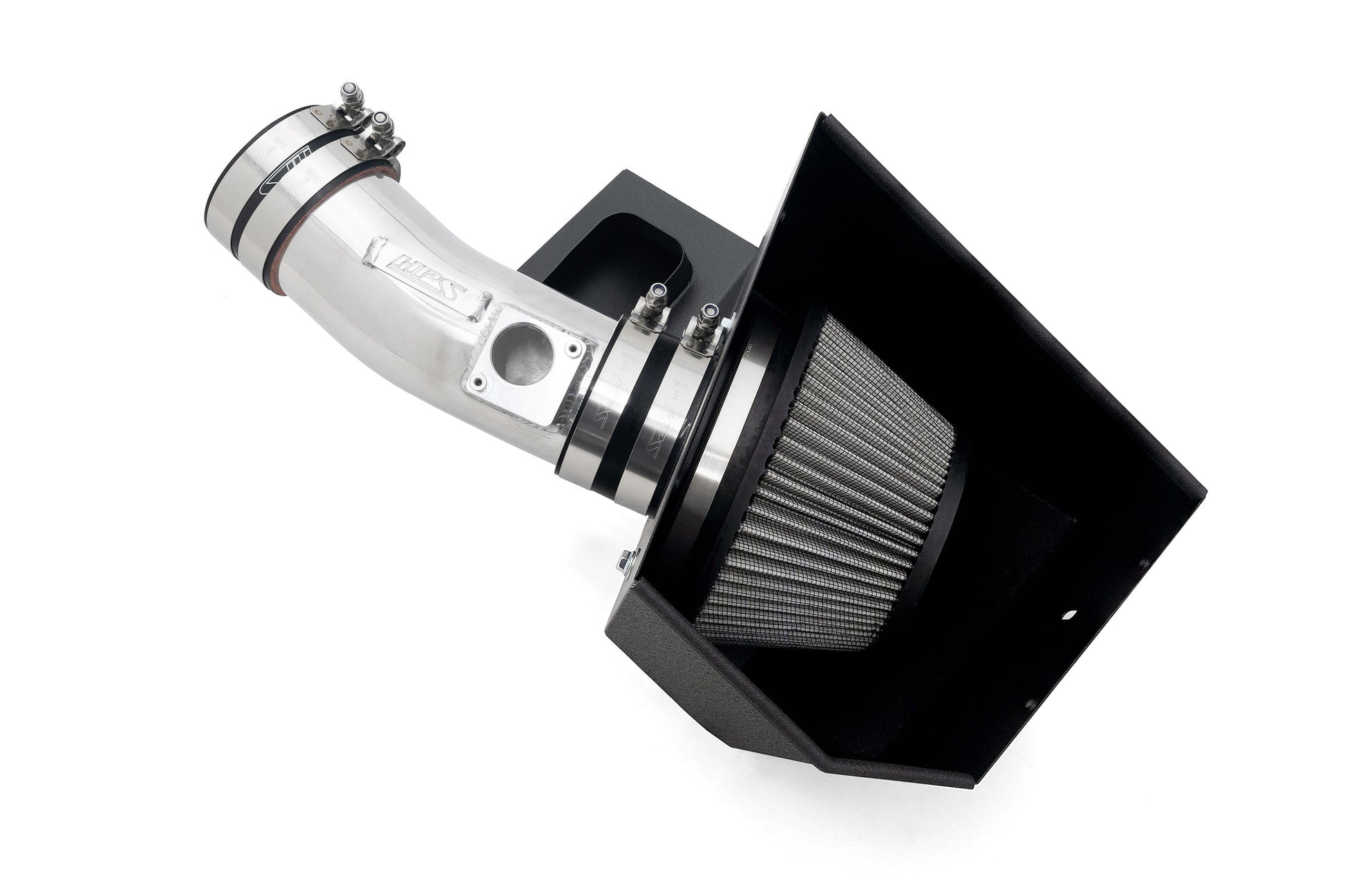 HPS Performance Polished Cold Air Intake Kit with Heat Shield Acura 2022-2026 MDX Type-S 3.0L Turbo 827-728P