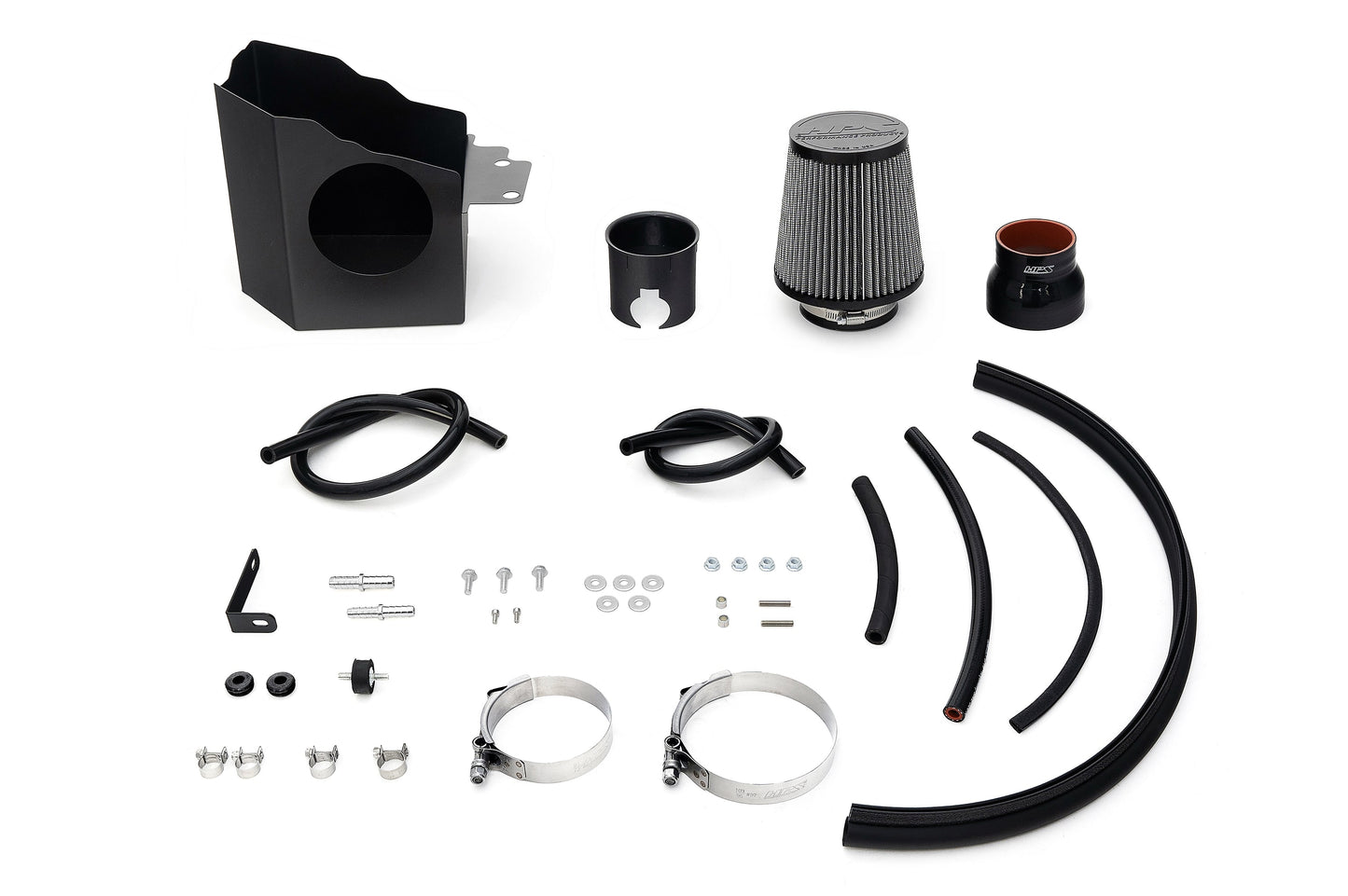 HPS Performance Air Intake Kit with Heat Shield, 2017-2021 Honda Civic Type R 2.0L Turbo FK8, 827-736
