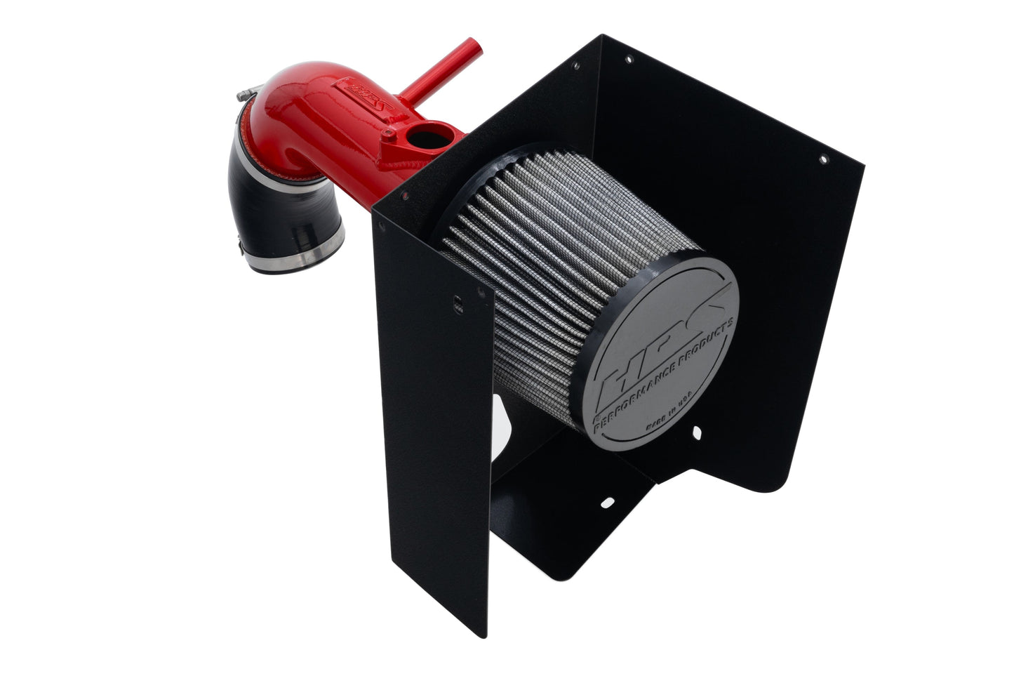 HPS Performance Air Intake Kit with Heat Shield, 2019-2025 Toyota RAV4 Hybrid 2.5L, Red, 827-768R