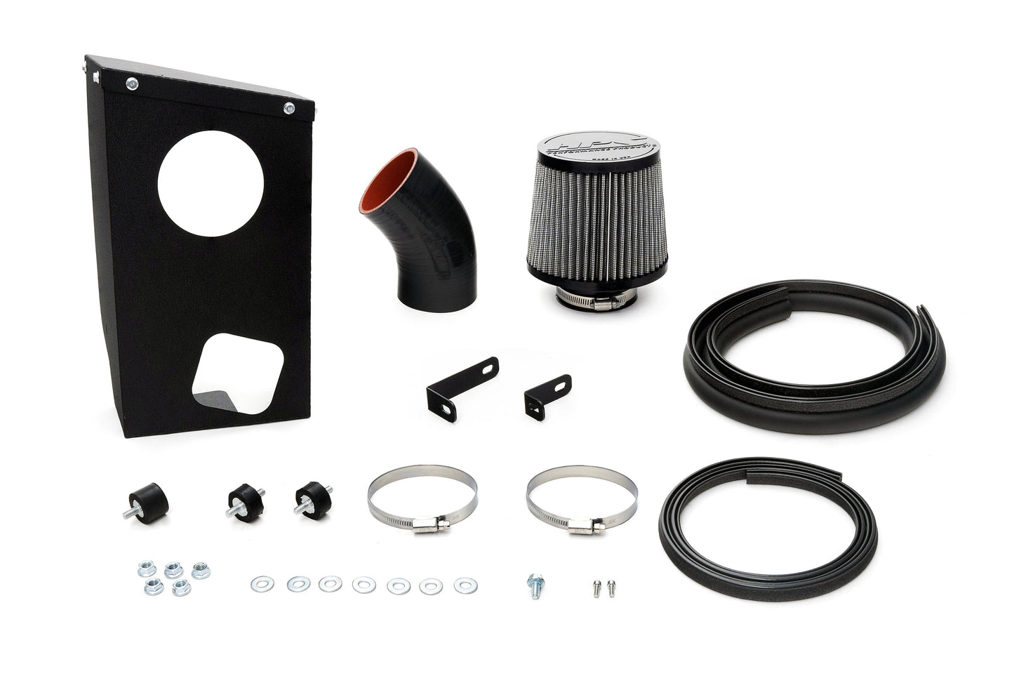 HPS Performance Air Intake Kit with Heat Shield, 2025 Toyota RAV4 Plug-in Hybrid 2.5L, Black, 827-768WB