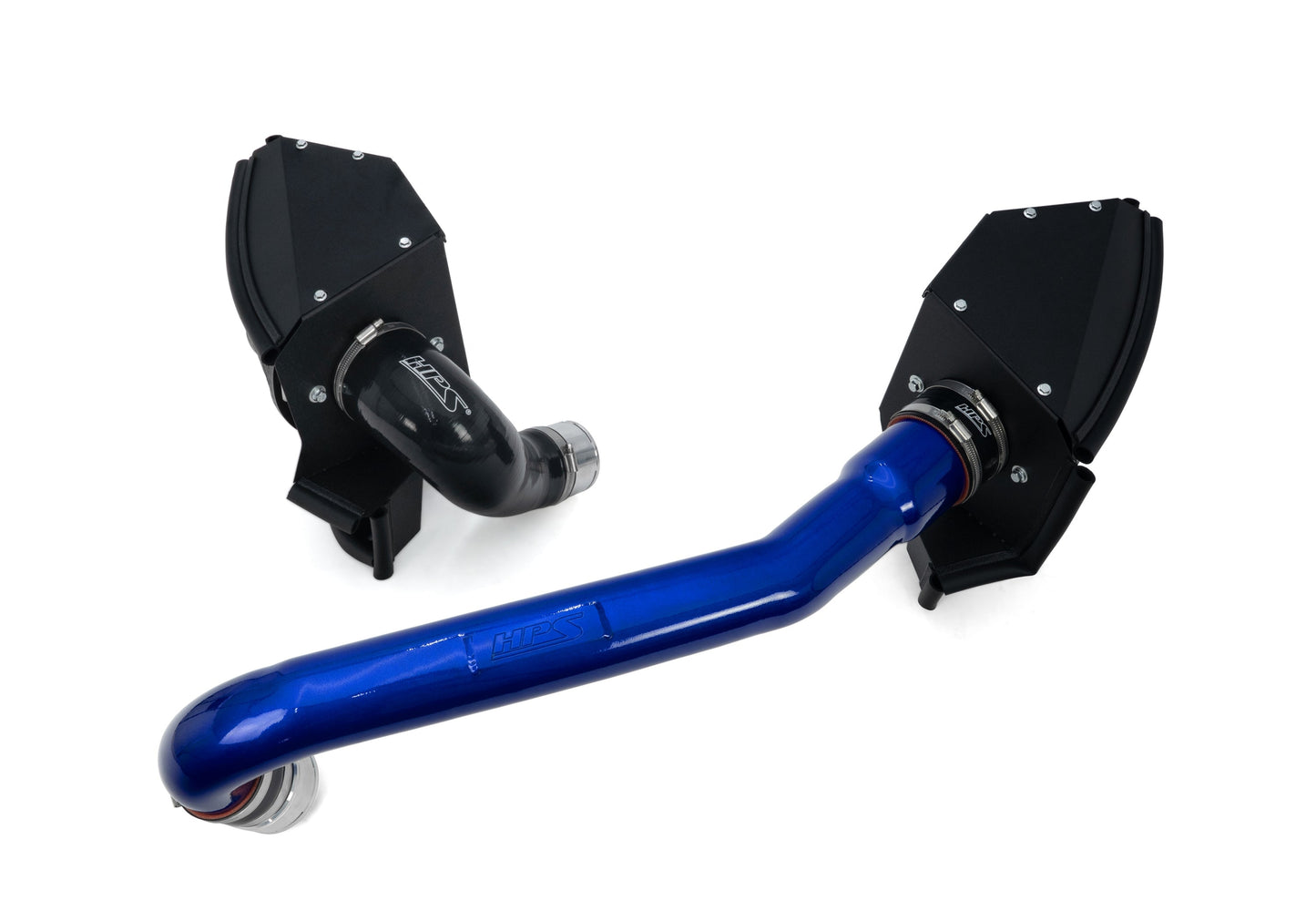 HPS Performance Air Intake Kit with Heat Shield, 2021-2025 BMW M4 G82 G83 3.0L Turbo, Blue, 827-772BL