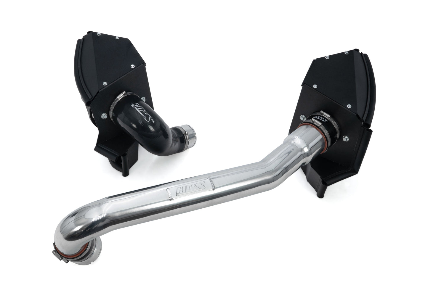 HPS Performance Air Intake Kit with Heat Shield, 2021-2025 BMW M4 G82 G83 3.0L Turbo, Polished, 827-772P