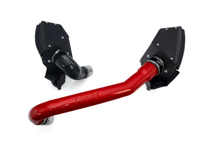 HPS Performance Air Intake Kit with Heat Shield, 2021-2025 BMW M4 G82 G83 3.0L Turbo, Red, 827-772R