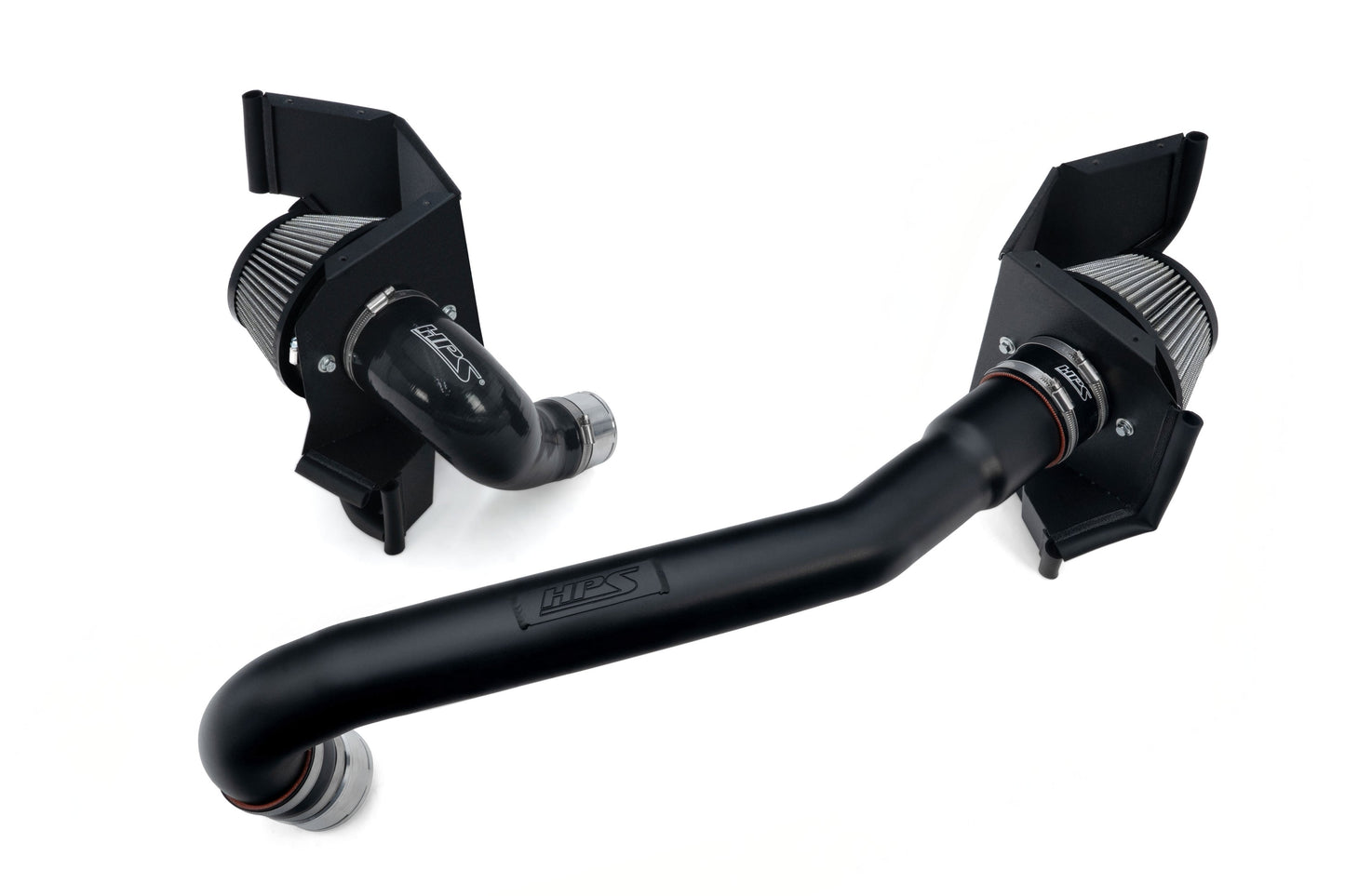 HPS Performance Air Intake Kit with Heat Shield, 2021-2025 BMW M3 G80 3.0L Turbo, Black, 827-772WB
