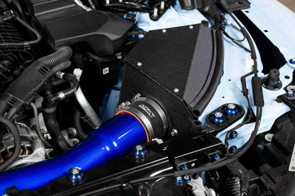 HPS Performance Air Intake Kit with Heat Shield, 2021-2025 BMW M4 G82 G83 3.0L Turbo, Red, 827-772R